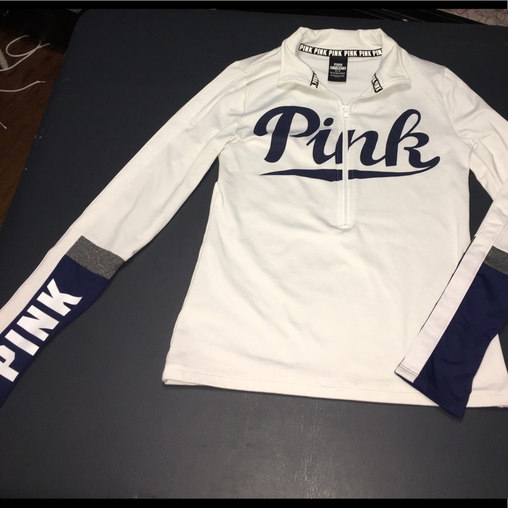 Pink Victoria’s Secret 3/4 zip-up/ pull over
